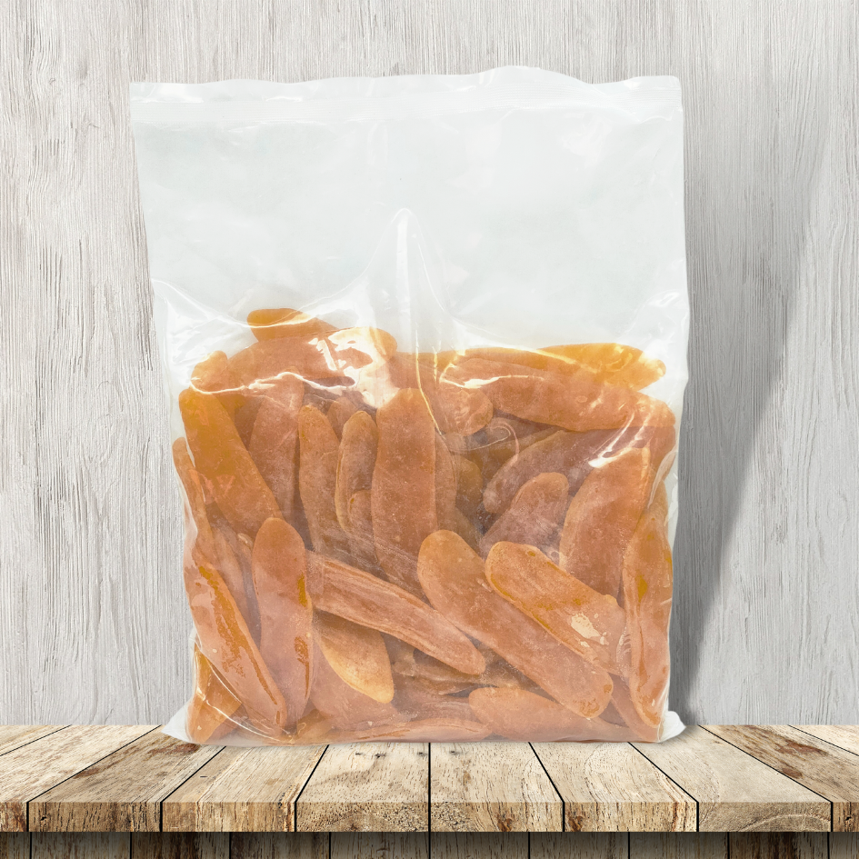 1kg Dried Mango Chews (Packed in clear plastic bag)